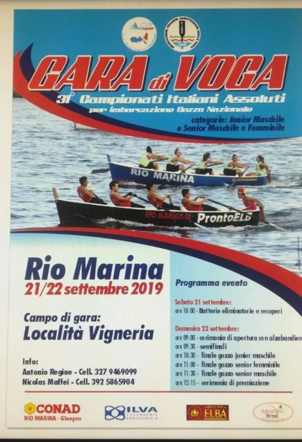 Campionati italiani di canottaggio a sedile fisso, specialità gozzo