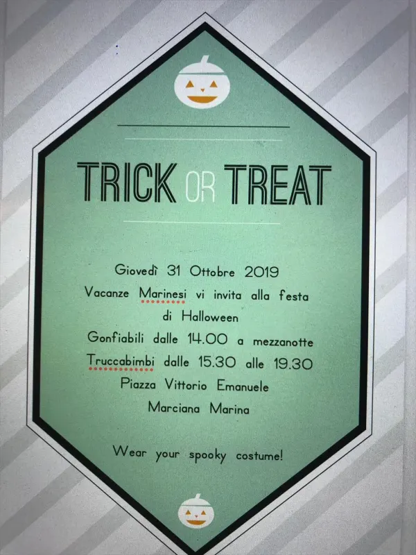 Trick or Treat - Evento annullato causa maltempo