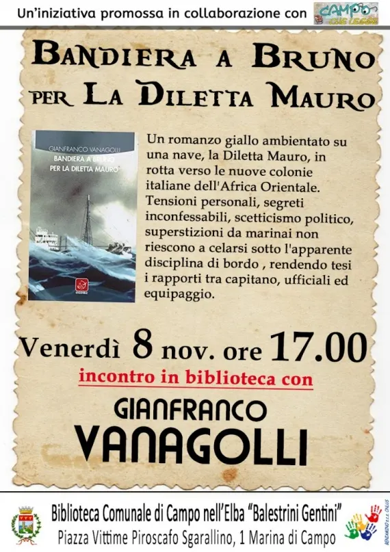 Presentazione libro "Bandiera a bruno per la Diletta Mauro"