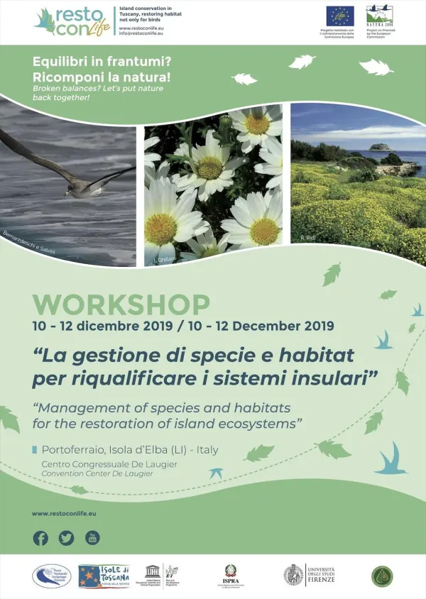 Workshop - La gestione di specie e habitat per la riqualificazione degli ecosistemi insulari