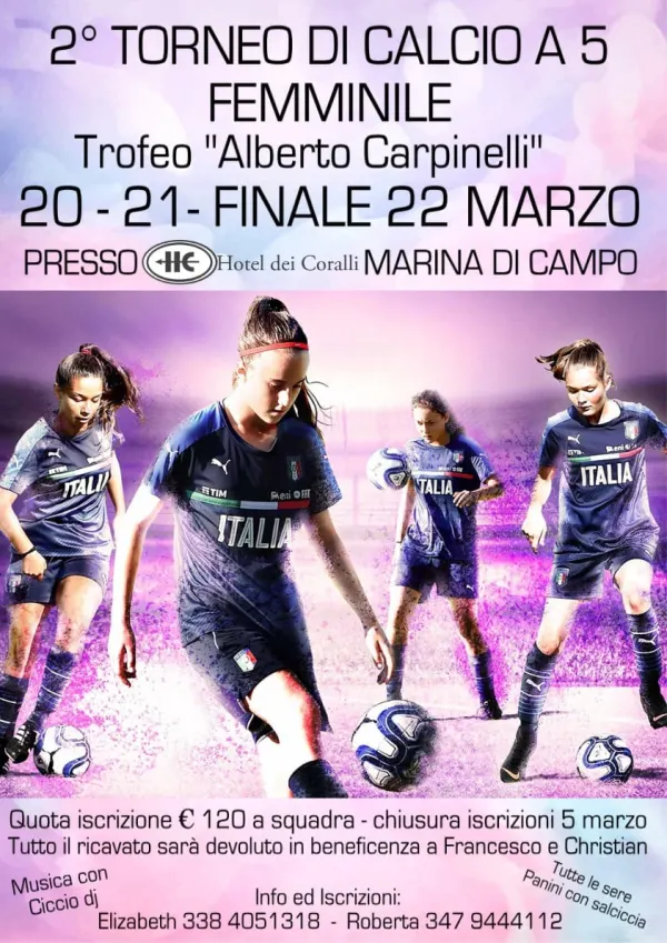 EVENTO ANNULLATO/ 2° Torneo di calcio a 5 femminile