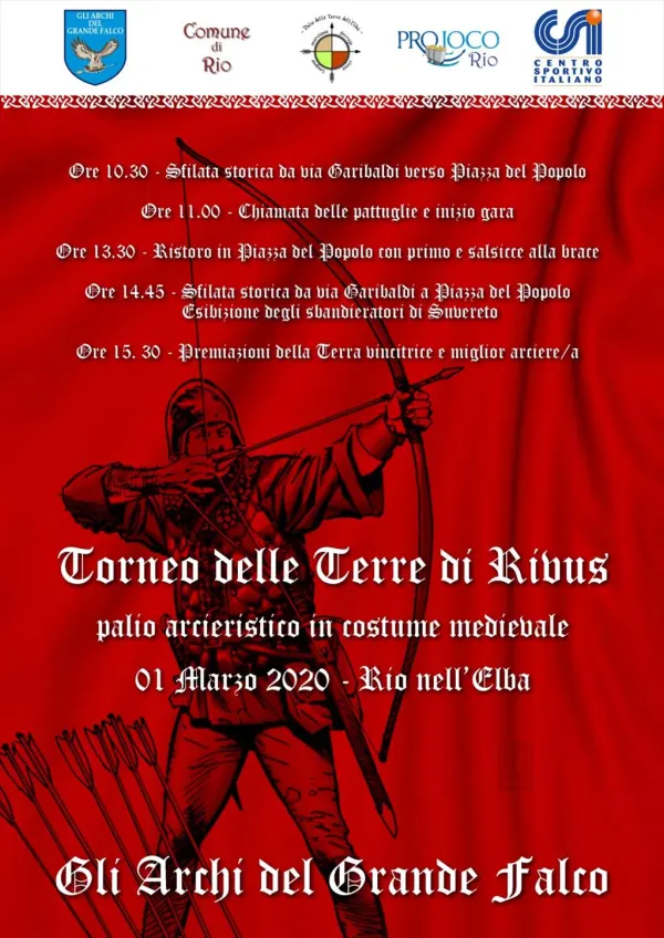 RIMANDATO - Palio di Rivus - Gara arcieristica medievale - Rimandata all'8 marzo