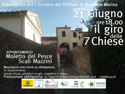 Passeggiata per i Sentieri dei Profumi a Marciana Marina - Il giro delle 7 chiese