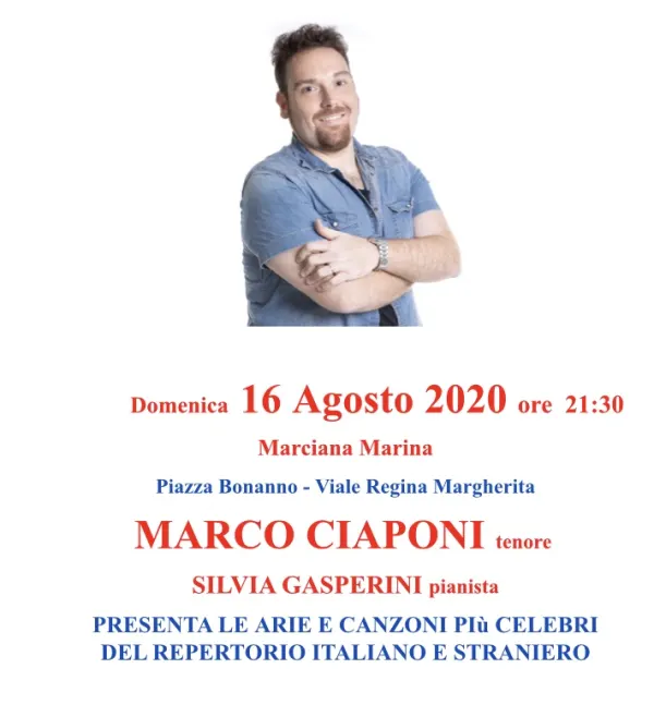 Marco Ciaponi, musica sotto le stelle