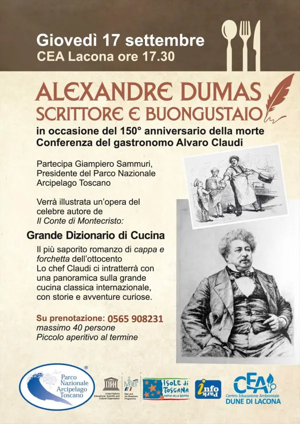 Alexandre Dumas, scrittore e buongustaio - in occasione del 150° anniversario della morte