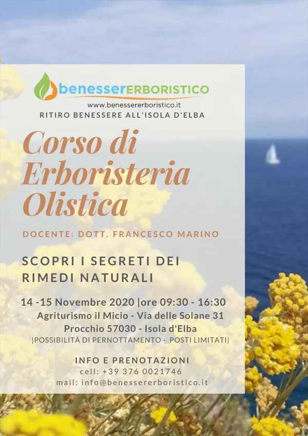 Corso di Erboristeria Olistica – Isola d’Elba