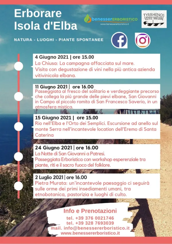 Passeggiate erboristiche Isola d’Elba