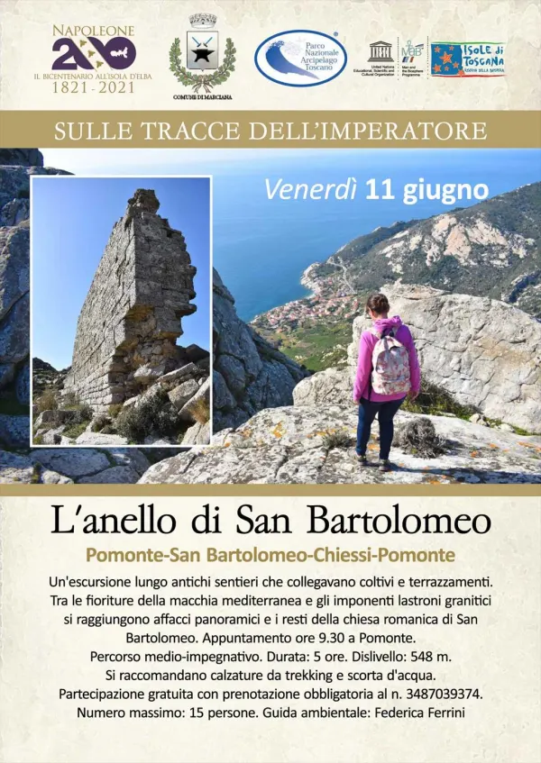 Sulle tracce dell'Imperatore / Escursione Pomonte-San Bartolomeo-Chiessi-Pomonte