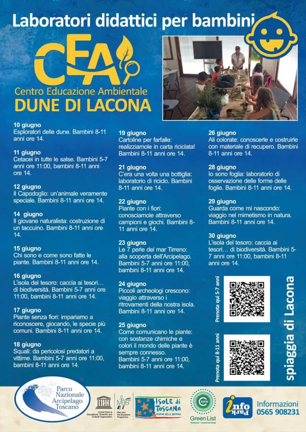 Laboratori di educazione ambientale per bambini