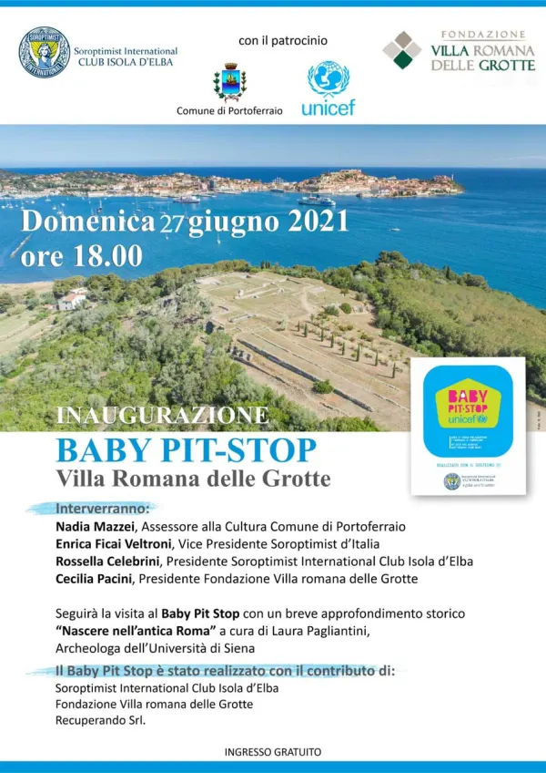Inaugurazione Baby Pit-Stop, con Soroptimist e UNICEF
