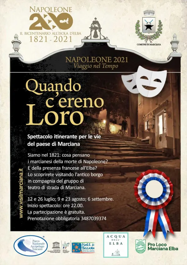 "Quando c'ereno Loro" Spettacolo itinerante per le vie di Marciana