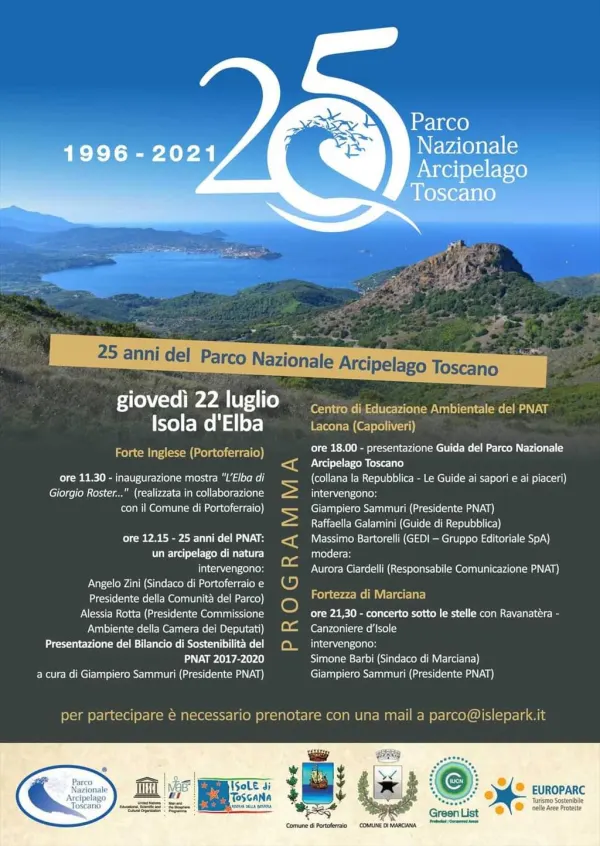 25 anni del Parco Nazionale Arcipelago Toscano