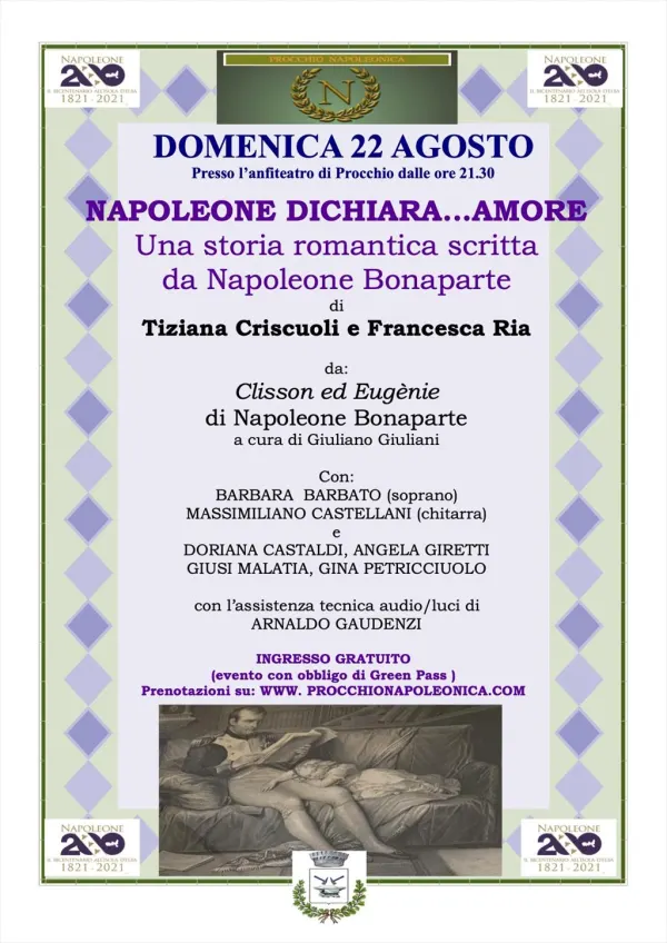 Napoleone dichiara ... AMORE