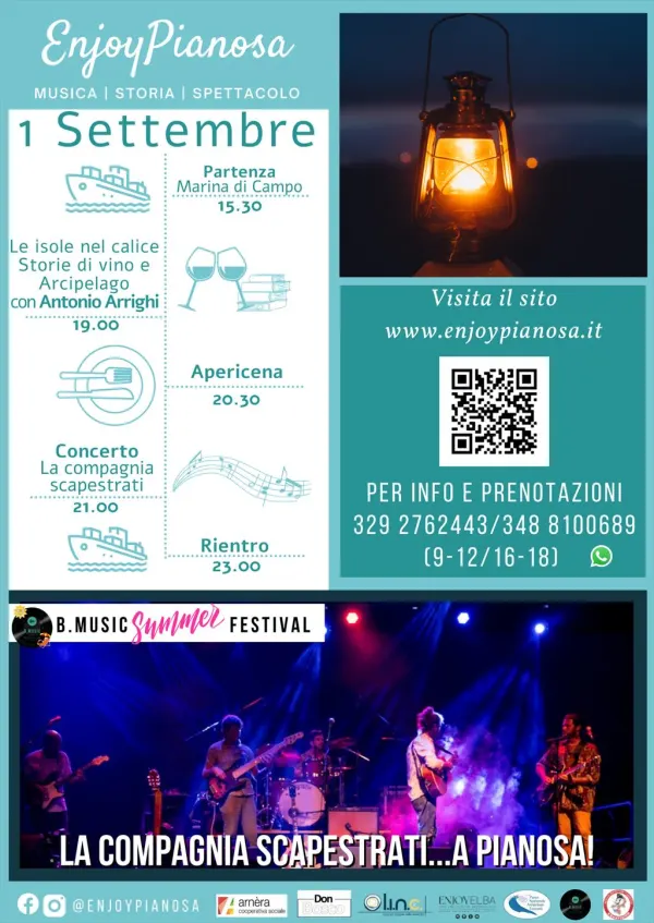 Enjoy Pianosa - Visita Isola, Apericena e Concerto