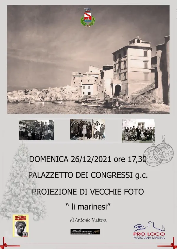 Proiezione filmato con foto d'epoca di Marciana Marina