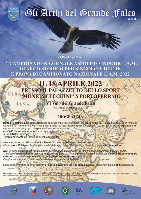 Campionato Nazionale assoluto Indoor L.A.M. di Arco Storico per singolo arciere e prova  di Campionato Naz.le L.A.M. 2022