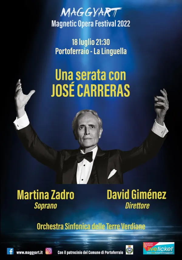 Maggyart presenta : Magnetic Opera Festival 2022 - Una serata con José Carreras