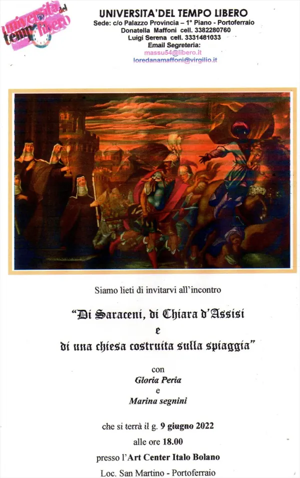 Di Saraceni, di Chiara d'assisi e di una chiesa costruita sulla spiaggia