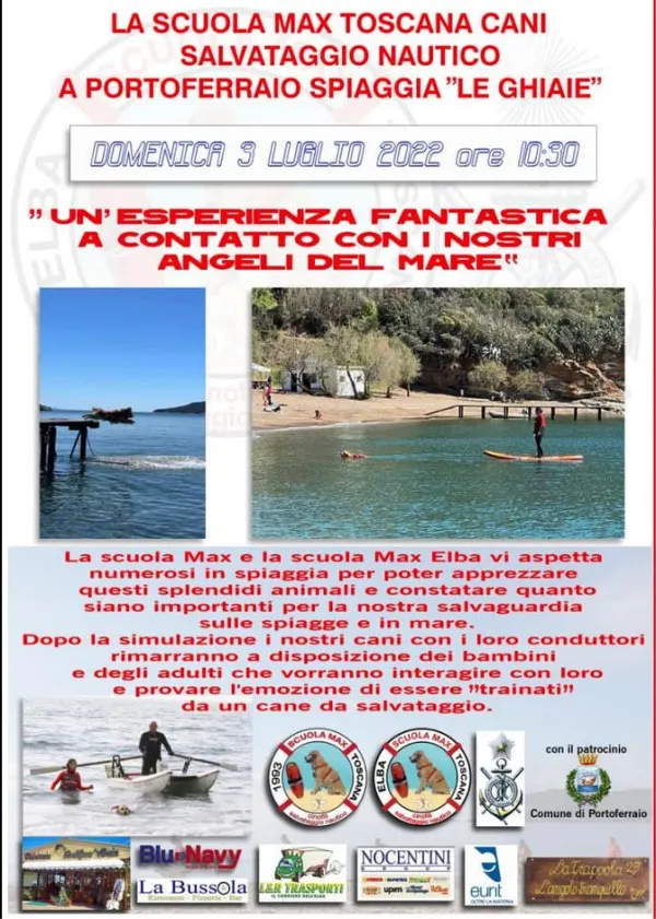 SCUOLA MAX TOSCANA CANI SALVATAGGIO NAUTICO - "Un'esperienza fantastica a contatto con i nostri angeli del mare"