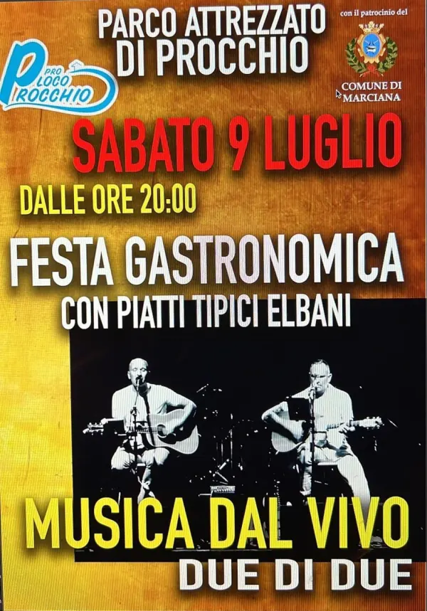 Festa gastronomica con piatti tipici elbani