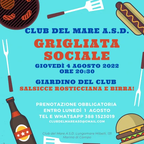 Grigliata Sociale nel giardino del Club