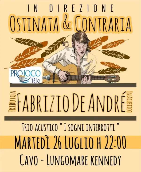 Trio acustico "I sogni interrotti" - Tributo a Fabrizio De Andrè