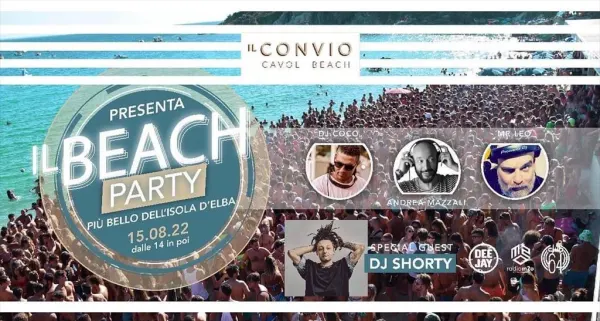 Il Convio Cavoli Beach presenta: IL BEACH PARTY più bello dell'Isola d'Elba