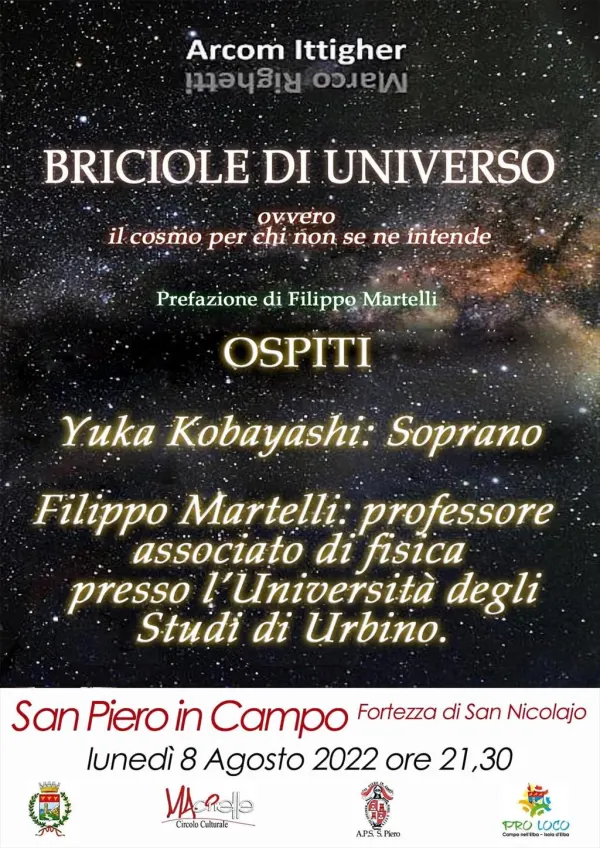 Presentazione del libro "Briciole di universo" - Incontro con l'autore Marco Righetti
