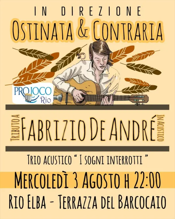 Trio acustico "I sogni interrotti" - Tributo a Fabrizio De Andrè