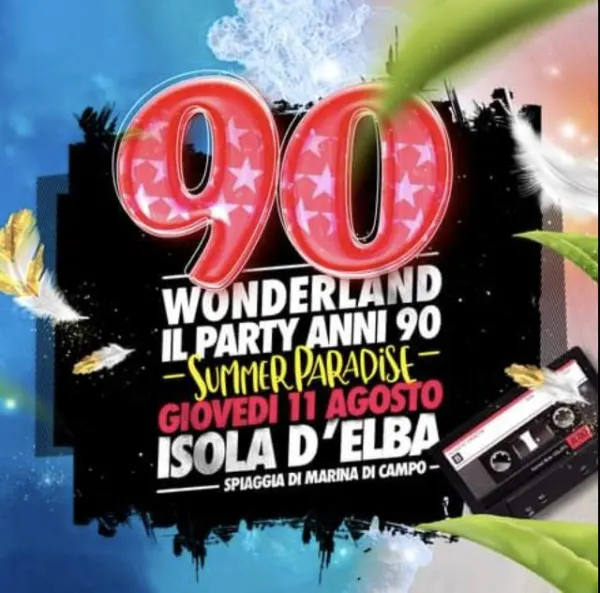 90 Wonderland - Il party #anni90 più grande d'Italia