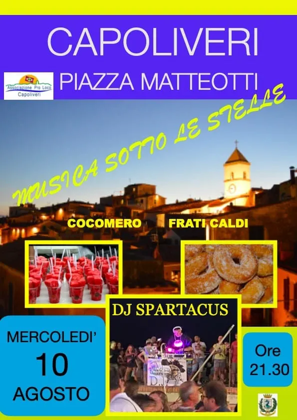 Musica sotto le stelle con Dj Spartacus