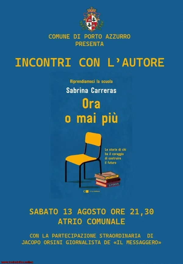 Ora o mai più: incontro con l'autrice Sabrina Carreras