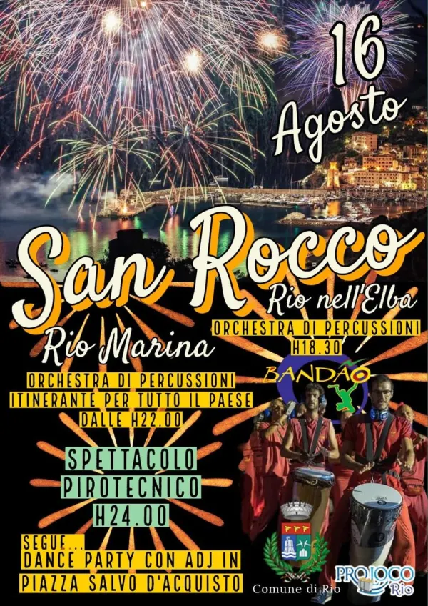 San Rocco - I Bandao con Spettacolo Pirotecnico