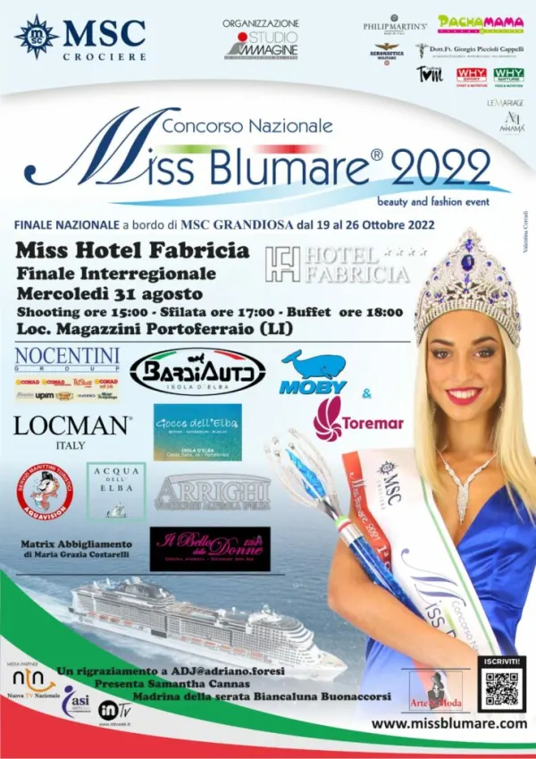 Miss Blumare 2022 - Miss Hotel Fabricia - Finale Interregionale