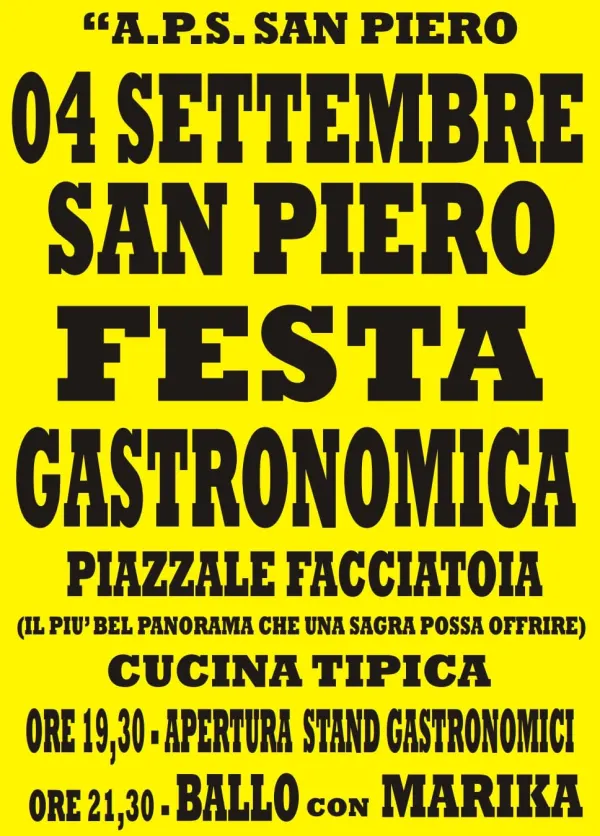 Festa Gastronomica - San Piero