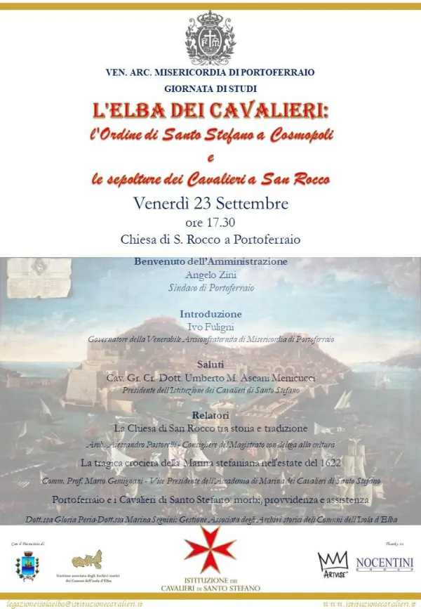 L'Elba dei Cavalieri: l'Ordine di Santo Stefano a Cosmopoli e le sepolture dei Cavalieri a San Rocco