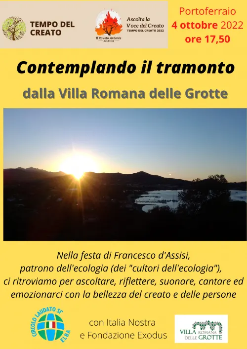 Contemplando il tramonto dalla Villa romana delle Grotte