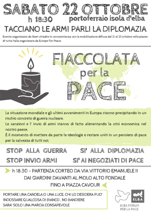 Fiaccolata per la pace