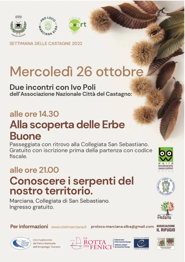 Alla scoperta delle Erbe Buone - Conoscere i serpenti del nostro territorio