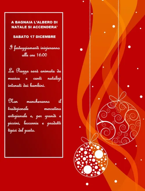 Accensione dell’Albero di Natale