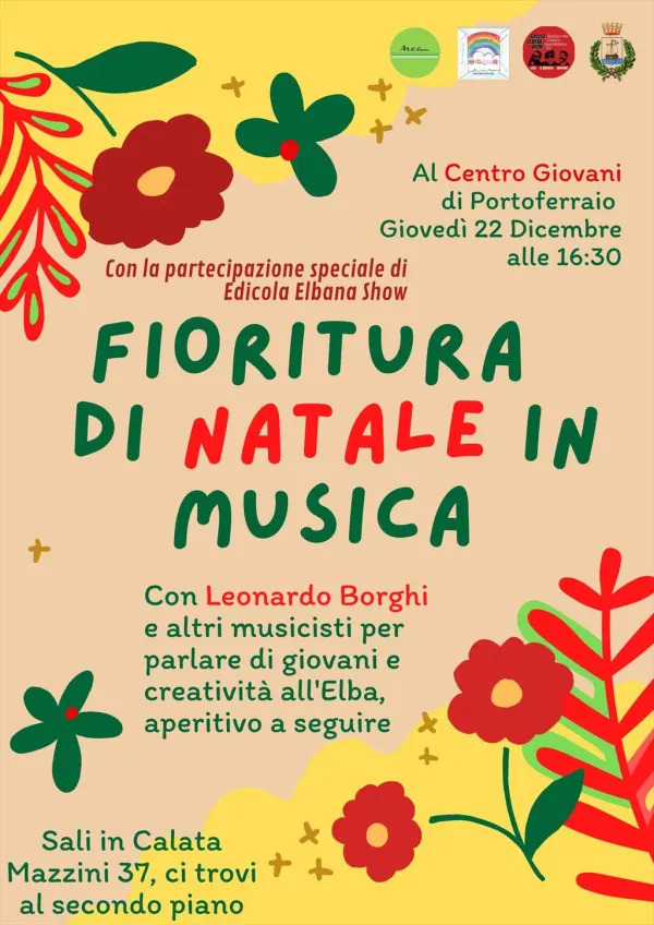 Fioritura di Natale in musica con Leonardo Borghi ed Edicola Elbana Show