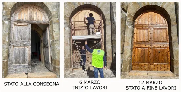 Inaugurazione Portone di Forte Falcone recentemente restaurato