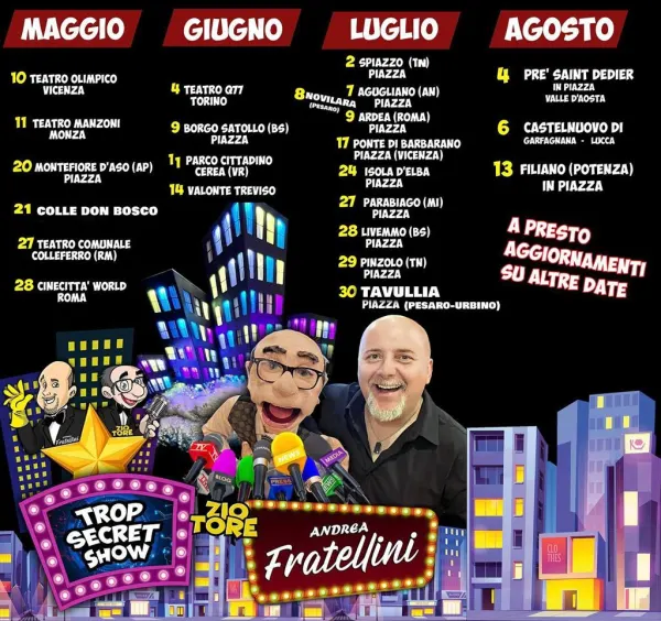 TROP SECRET SHOW - Zio Tore, Andrea Fratellini