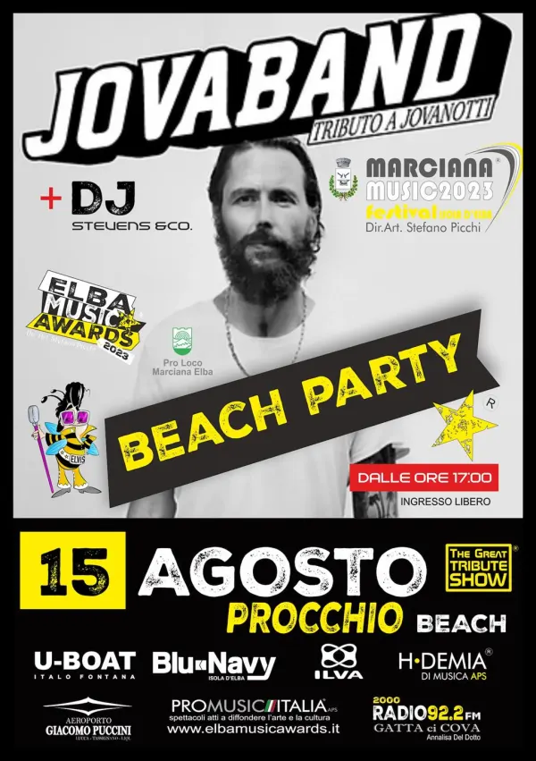 The Great Tribute Show - Jovaband + DJ Beach Party