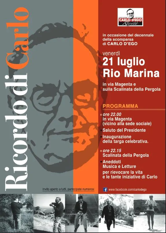 Ricordo di Carlo d'Ego - In occasione del decennale della sua scomparsa