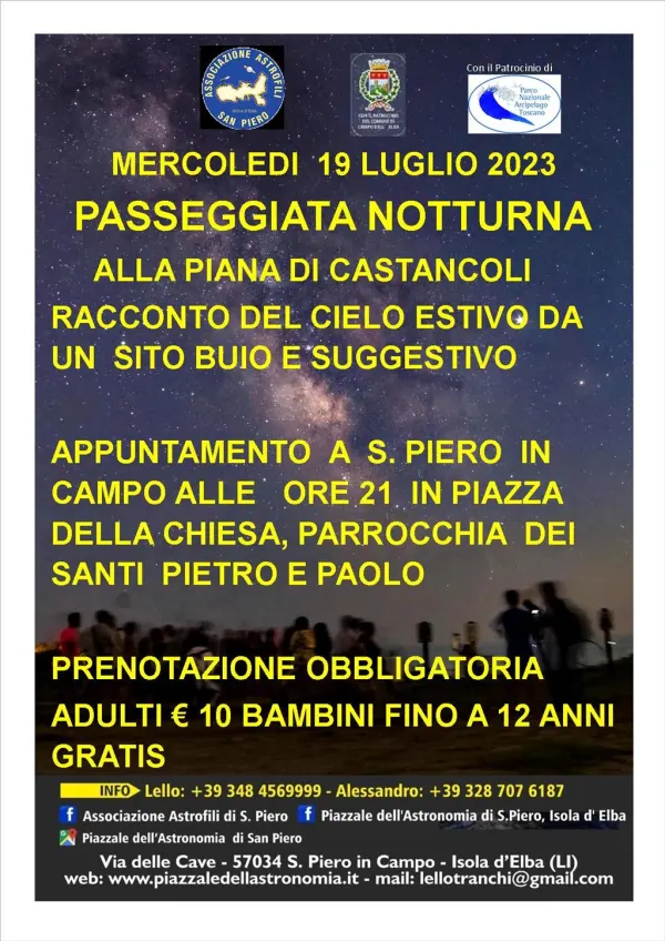 Passeggiata Notturna alla Piana di Castancoli