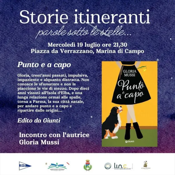 Storie itineranti: parole sotto le stelle - "Punto e a capo" di Gloria Mussi