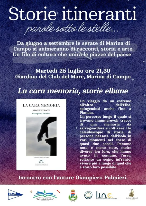 "La cara memoria, storie elbane" di Giampiero Palmieri