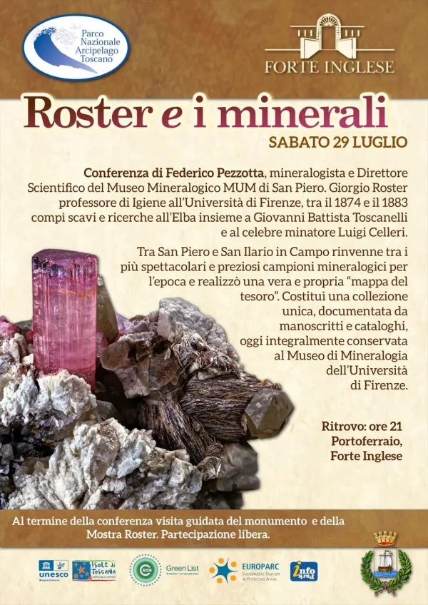 1874-1883, i dieci anni di passione mineralogica di Giorgio Roster all’isola d'Elba