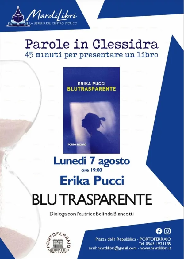 Parole in clessidra: "Blutrasparente"